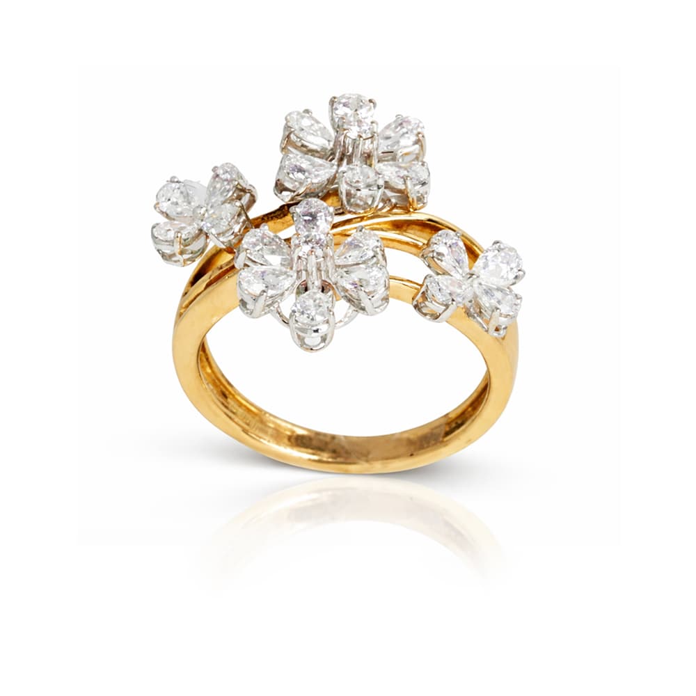Floral Diamond Ring