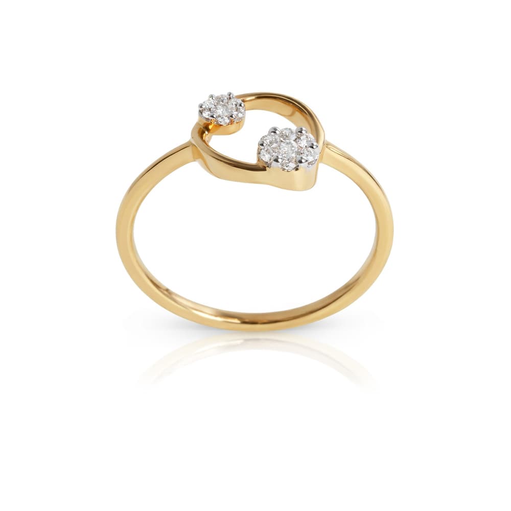 Diamond Floral Ring