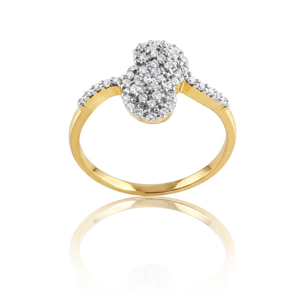 Sparkling Diamond Gold Ring